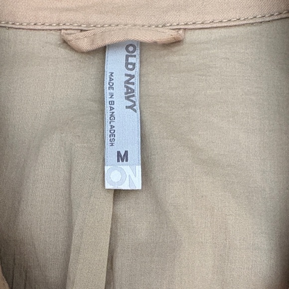Old Navy Beige Double-Breasted Trench Coat - Picture 2 of 13